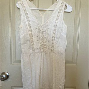 White Lace Mini Dress